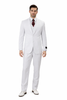 White Wedding Suit For Men - Perfect For Groom -Mens Classic Fit Vested Two Button Suit In White