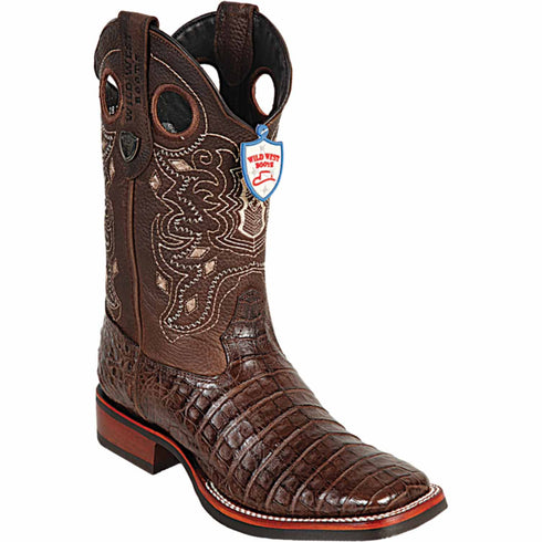 Wild West Boots Boots 6 Men's Wild West Caiman Belly Ranch Toe Boot 28258207