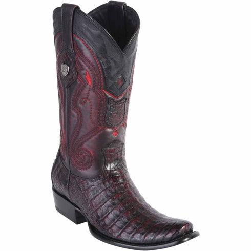 Wild West Boots Boots 6 Men's Wild West Caiman Belly Skin Dubai Toe Boot 2798218