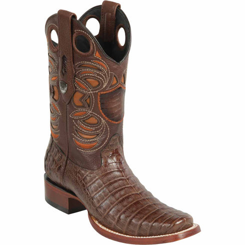 Wild West Boots Boots 6 Men's Wild West Caiman Belly Skin Rodeo Toe Boot 28188207