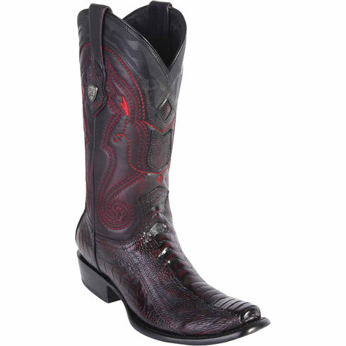 Wild West Boots Boots 6 Men's Wild West Ostrich Leg Skin Dubai Toe Boot 2790518