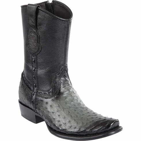 Wild West Boots Boots 6 Men's Wild West Ostrich Skin Dubai Toe Short Boot 279B0338