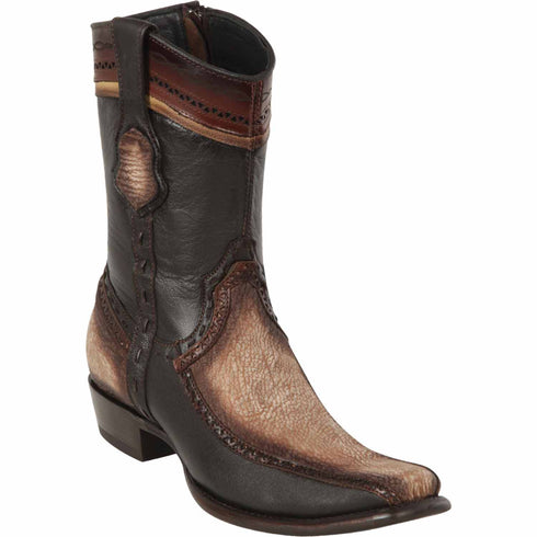 Wild West Boots Boots 6 Men's Wild West Shark with Deer Dubai Toe Short Boot 279BF0915