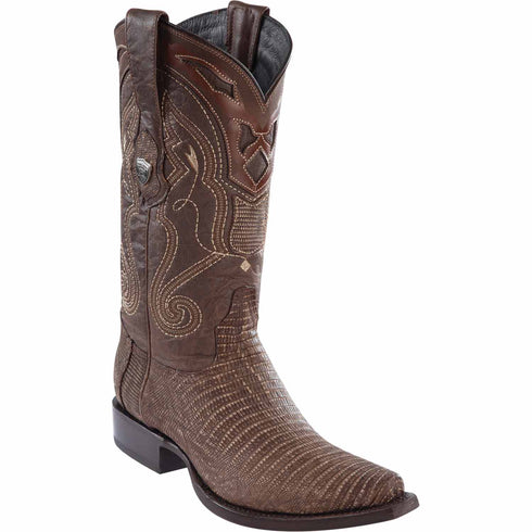 Wild West Boots Boots 6 Men's Wild West Teju Lizard Skin Snip Toe Boot 2940735