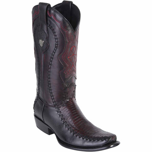 Wild West Boots Boots 6 Men's Wild West Teju Lizard with Deer Dubai Toe Boot 279F0718