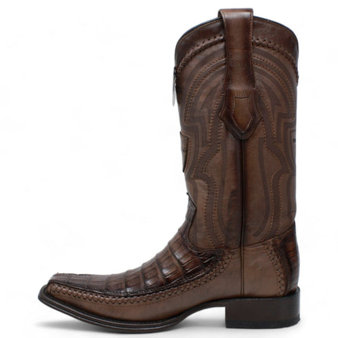 Men's Wild West Caiman Belly with Deer Square Toe Boot 277LF8216