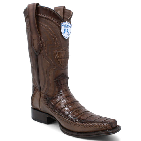 Men's Wild West Caiman Belly with Deer Square Toe Boot 277LF8216