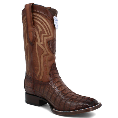 Men's Wild West Caiman Tail Ranch Toe Boots 2824L01