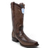 Men's Wild West Ostrich Leg with Deer Skin Square Toe Boots 277LF05