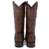 Men's Wild West Ostrich Leg with Deer Skin Square Toe Boots 277LF05