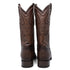 Men's Wild West Ostrich Skin Snip Toe Boots 294L03