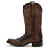 Men's Wild West Ostrich with Deer Skin Square Toe Boots 277LF03