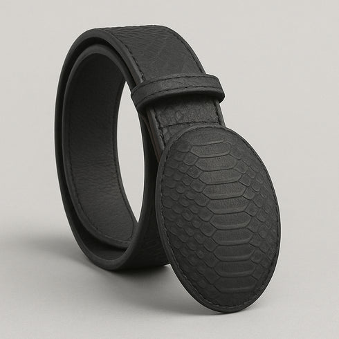 Men's Wild West Python Skin Cowboy Belt 2C11N5705