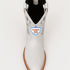 Wild West Botas de Panza de Avestruz Horma Square Toe White