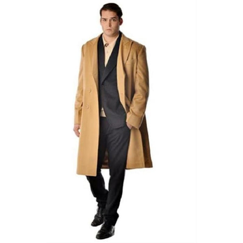 Mens Long Mens Dress Topcoat - Winter Coat - Overcoat - Coat By Lora Piana Fabric