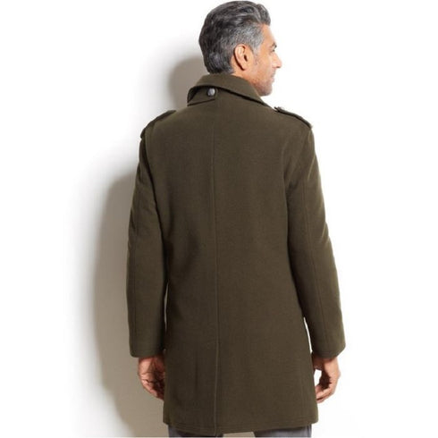 Double Breasted Wool Blend Peacoat