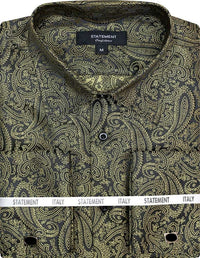 Statement Men's Long Sleeve Woven Shirt – Diverse Patterned Designs