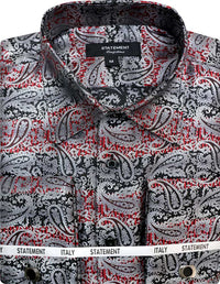 Statement Men's Long Sleeve Woven Shirt – Diverse Patterned Designs