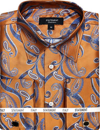 Statement Men's Long Sleeve Woven Shirt – Diverse Patterned Designs
