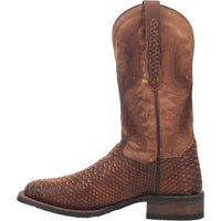 Dan Post KA Faux Python Print Square Toe Leather Boot
