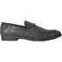 Bravo Mens Modern Glitter Sequin Prom Tuxedo Loafer in Black - Men's Dress Shoes