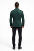 Zacchi Men’s Hunter Green Micro Suede Sport Coat