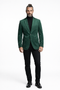 Zacchi Men’s Hunter Green Micro Suede Sport Coat