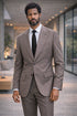 Statement Men's 2 Piece 100% Wool Modern Fit Suit - Pic Stitching