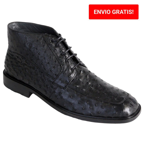 Zapato Botín Piel Avestruz LAB-ZA3060305