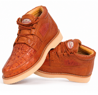 Zapato Piel de Cocodrilo Caiman y Avestruz LAB-ZA050203