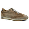 Zelli Costa Burnished Suede and Crocodile Sneakers in Brown