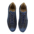 Zelli Costa Suede and Crocodile Brogue Sneakers in Navy