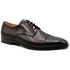 Zelli Enzo Classic Calfskin Cap Toe Dress Shoes in Black Cherry
