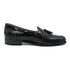 Zelli Franco Genuine Lizard Tassel Loafers in Black with Apron Toe