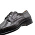 Zelli Giovanni Genuine Lizard Cap Toe Brogue Dress Shoes in Brown