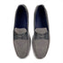 Zelli Monza Suede and Caiman Crocodile Driving Loafers in Gray