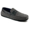 Zelli Monza Suede and Caiman Crocodile Driving Loafers in Gray