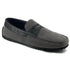 Zelli Monza Suede and Caiman Crocodile Driving Loafers in Gray