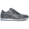 Zelli Rio Genuine Ostrich Quill Sneakers in Faded Black