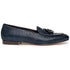 Zelli Tino Woven Calfskin Tassel Loafers | Italian Slip-On Shoes in Blue