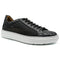 Zelli Vento Woven Calfskin & Crocodile Embossed Sneakers in Black