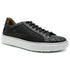 Zelli Vento Woven Calfskin & Crocodile Embossed Sneakers in Black