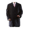 Black Luxury Wool/Cashmere Topcoat 3 quarter Length Notch Lapel