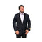 Mens Black One Button Satin Big and Tall Blazer