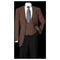 Mens Brown Windowpane Sportcoat