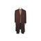 Brown Topcoat - Mens Dark Brown Overcoat - Wool Fabric