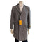 Mens Overcoat Wool and Cashmere Three Quarter White Car Coat