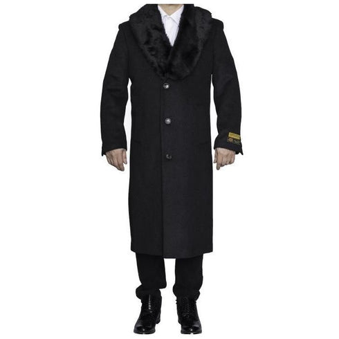 Mens Charcoal Grey Big And Tall Trench Coat Overcoat / Topcoat