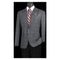 Charcoal Plaid Blazer - Mens Charcoal Windowpane Sportcoat