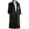 Black 3 Button Design Cashmere 100% Wool Blend Dress Coat - Cashmere Topcoat - Mens Cashmere Overcoat - Cashmere Coat